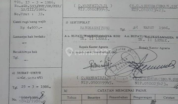 Jual Cepat Tanah Luas 8,3 Hektar Di Cihara Lebak Banten 6