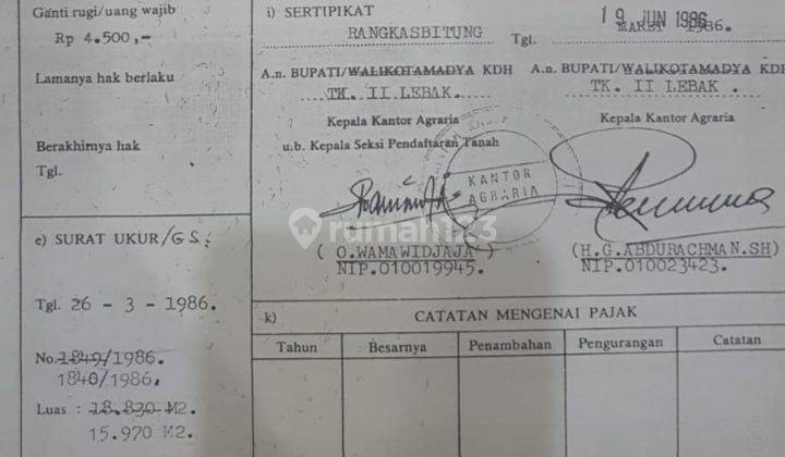Jual Cepat Tanah Luas 8,3 Hektar Di Cihara Lebak Banten 9