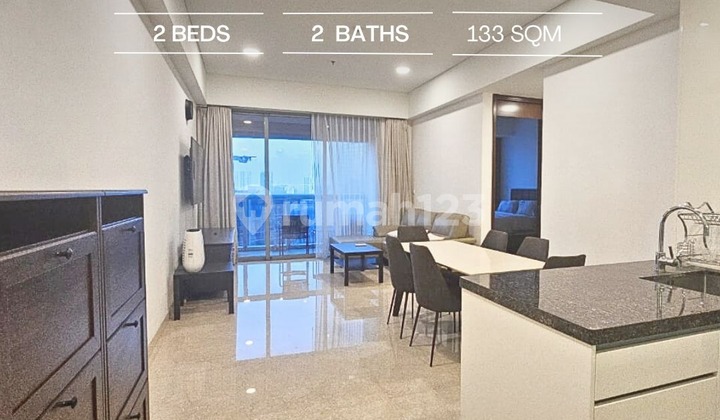 Jual Murah! Anandamaya 2Br 133 Sqm, Furnished, Dekat MRT, Mall