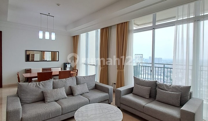 Jual Murah Pakubuwono View Apartment 3 BR, Bagus, Fully-Furnished