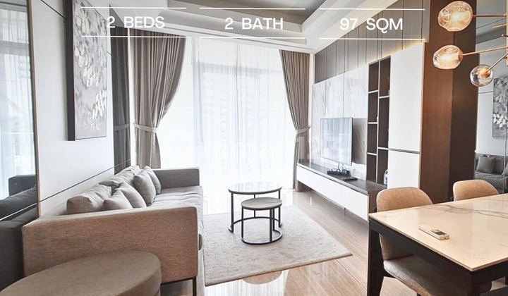 Jual Termurah South Hills 2 BR, 97 Sqm, Bagus, Fully Furnished Jual Termurah South Hills 2 BR, 97 Sqm, Bagus, Fully Furnished