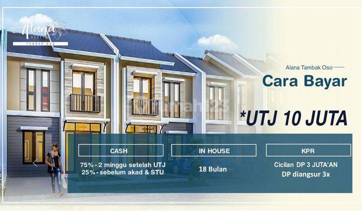 Alana Regency Tambak Oso cicilan 3 jutaan mudah Acc KPR waru Sidoarjo Rumah Unfurnished Baru SHM - Sertifikat Hak Milik di Tambak oso waru, Waru 4