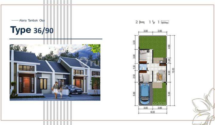 Alana Regency Tambak Oso cicilan 3 jutaan mudah Acc KPR waru Sidoarjo Rumah Unfurnished Baru SHM - Sertifikat Hak Milik di Tambak oso waru, Waru 7