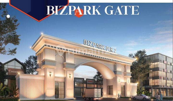 Disewakan Gudang + Kantor Bizpark Pik 2 9x30 Hook Siap Pakai Murah