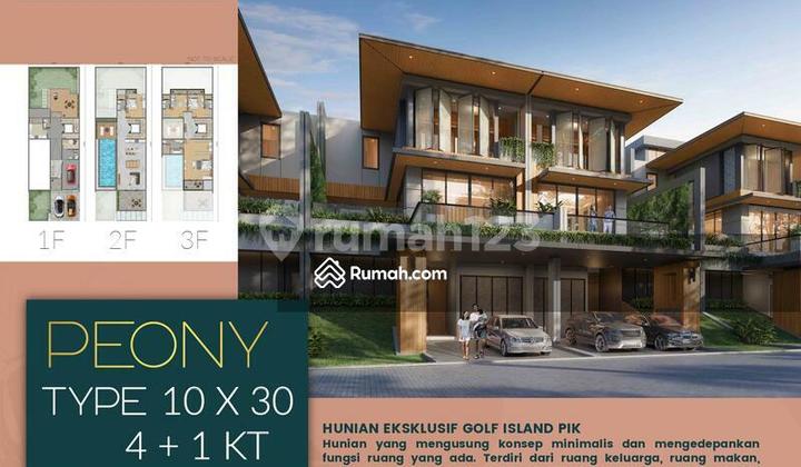Dijual Rumah Golf Island 10x30 With Pool Dan Lift Sangat Mewah