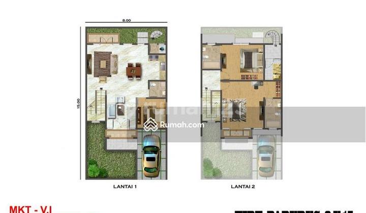 Dijual Rumah Golf Island Pik Ukuran 8x15 Harga 4,3m Nego  2