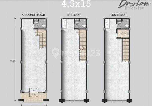 Disewakan Ruko Boston Pik 2 Uk 4.5x15 Murah Banget 2