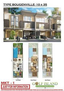 Disewakan Rumah Golf Island Bougenville 10x35 2