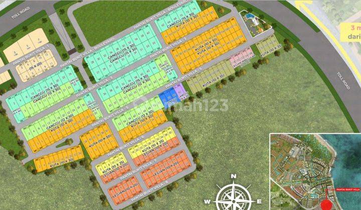 Dijual Kavling Rumah Pantai Bukit Villa Pik 2 Uk 12x30 360m Selatan Cicilan Panjang Termurah 2