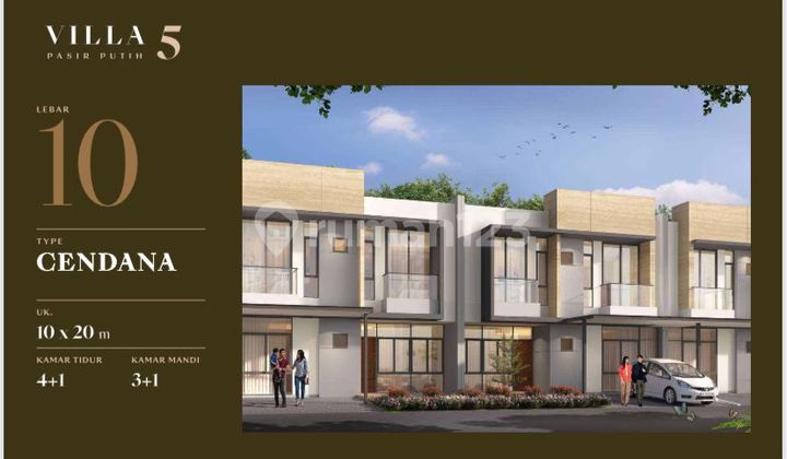 Dijual Rumah Pik 2 Villa Pasir Putih 5 Cendana 10x20 High Ceilling Over Credit Murah