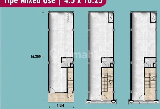 Shibuya PIK 2 Shop House for Rent Size 4.5x16.25 Cheapest Standard 2