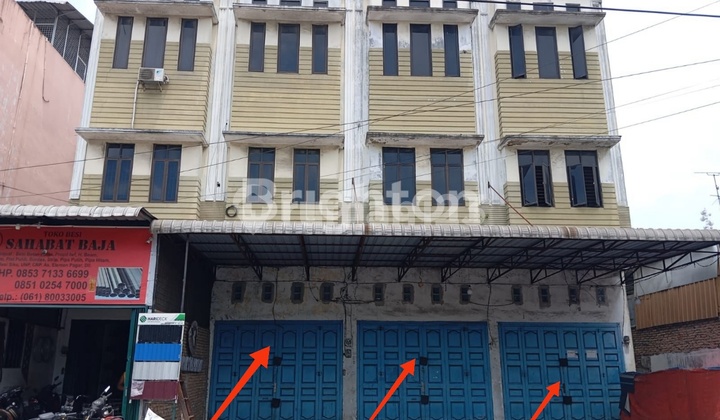 3-Unit Joined Shophouse Pancing Medan 1