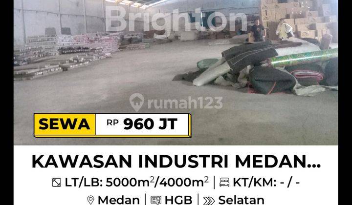 Gudang Luas Di Pergudangan Kim Mabar - Medan  1