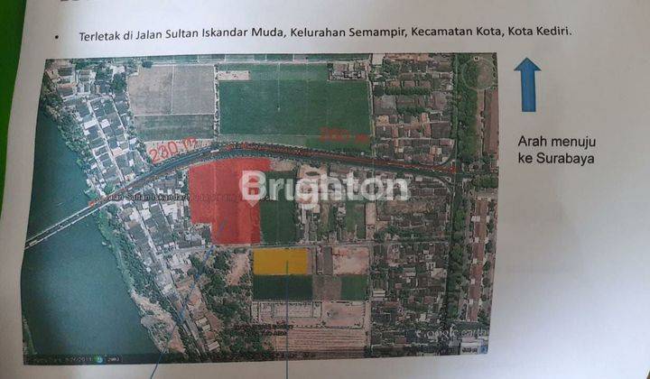 TANAH LEBAR 112M LOKASI NOL JALAN RAYA KEDIRI KOTA 2