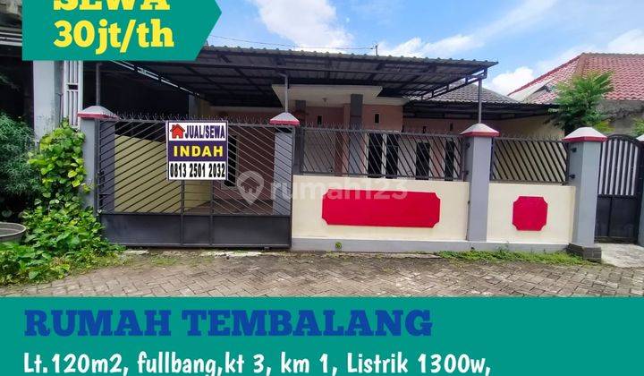 Disewakan Rumah Dekat Kampus Undip Dan Al-azhar Scholl Tembalang 1