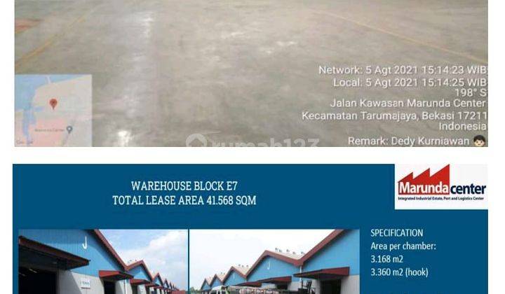 Gudang Modern Lb 3300m2 Bagus Loading  Dock Akses Kontainer Dekat Pelabuhan Dan Tol Marunda Center Tarumajaya Bekasi  2