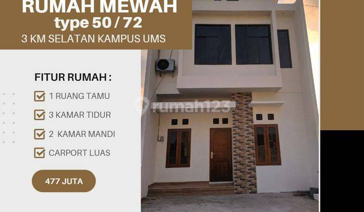 Rumah 2 & 1 Lantai Dekat Ke Kampus UMS  1