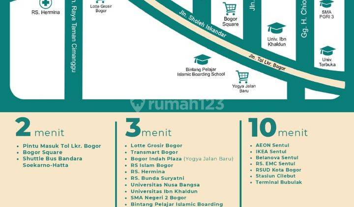 Rumah 2 Lantai Baru di Kukupu Cibadak Tanah Sareal Bogor Kota, Bogor 2