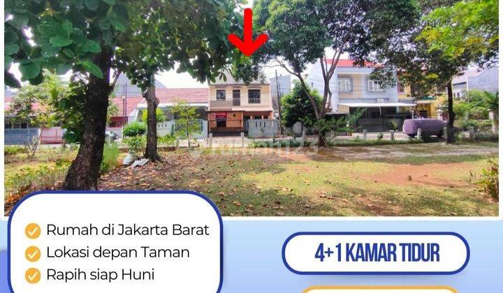 Bebas Banjir Rumah 2 Lantai Depan Taman Di Dekat Green Lake City, Jakarta Barat 1