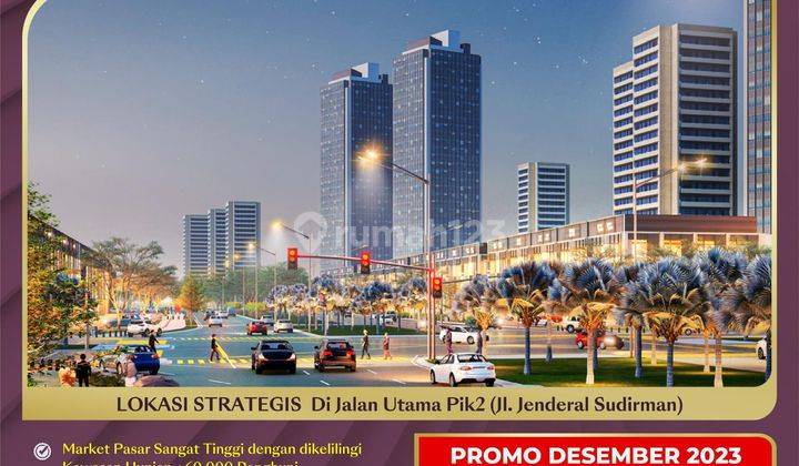 Tanah Kormesil Pik2 Lokasi Ramai di Jalan Utama 2