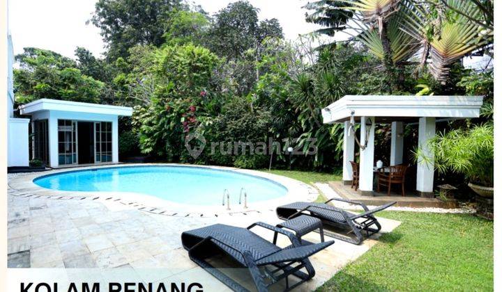 Rumah mewah asri terawat lengkap dengan kolam renang di Pejaten 1