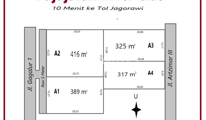 Lahan Premium 2 Menit Jl. Raya Pajajaran  5