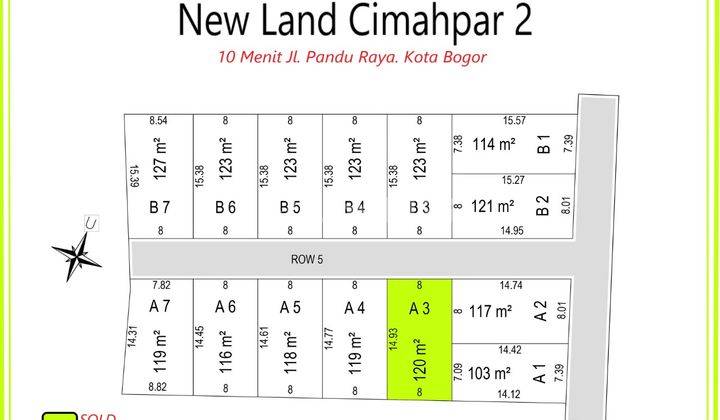 Tanah Kavling Kota Bogor, 10 Menit Jl. Pandu Raya 5