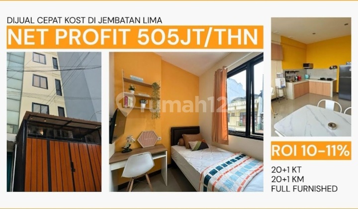 Dijual Tempat Kost, Baru, Okupansi Full, Sudah Ada Pasif Income