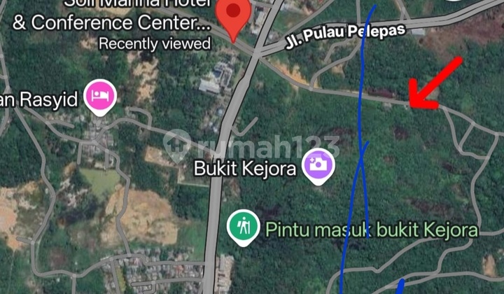 Tanah Luas Lokasi Strategis Row Jalan 2 Mobil Lega