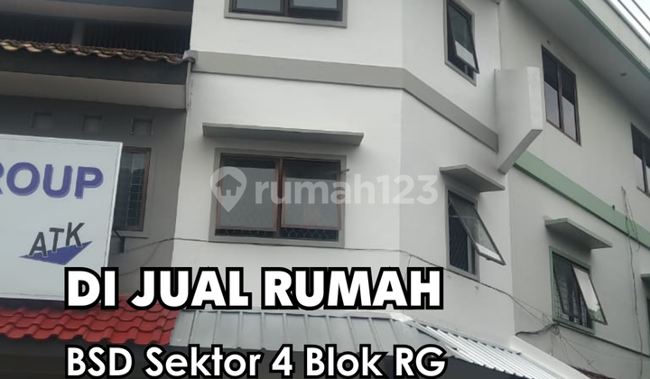 Dijual !!! Ruko Siap Huni @ Bsd Sektor 4 Blok Rg 3 Lantai Cocok untuk Kantor