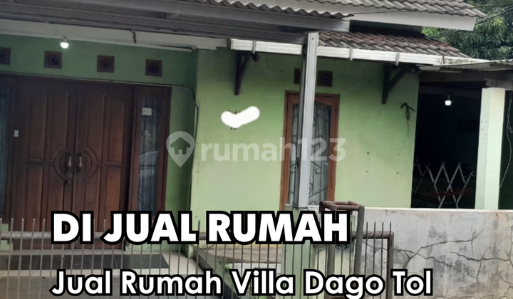 Dijual !!! Rumah Vila Dago Tol 2 kamar tidur Posisi Hoek