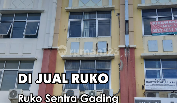Di Jual !!! Ruko di Ruko Sentra Gading Pasar Sinpasa