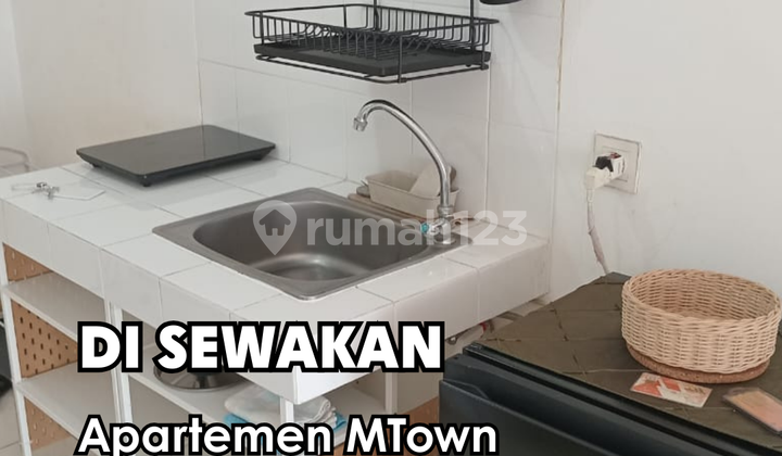 Disewakan !!!  Apartemen MTown Residence  Tower Carmel Type studio Furnished