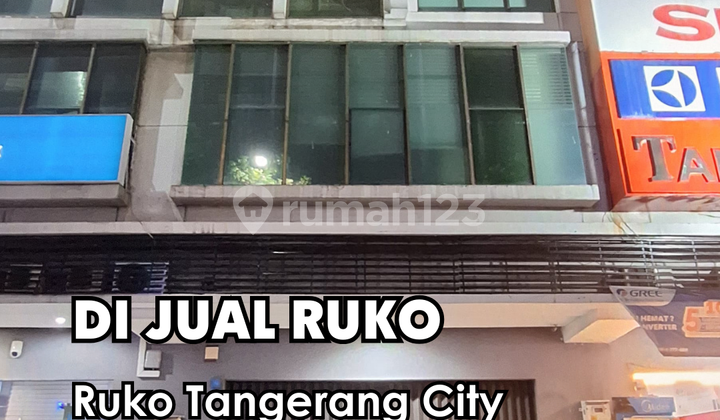 Di Sewa !!! Ruko Tangerang City 4 LT Depan Jalan Raya Utama