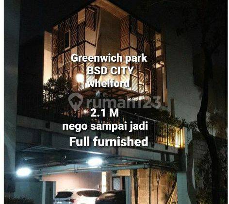 Rumah Greenwich Park Whelford Asri Hadap Selatan Lokasi Strategis Dekat Qbig Ice Mal Aeon 1