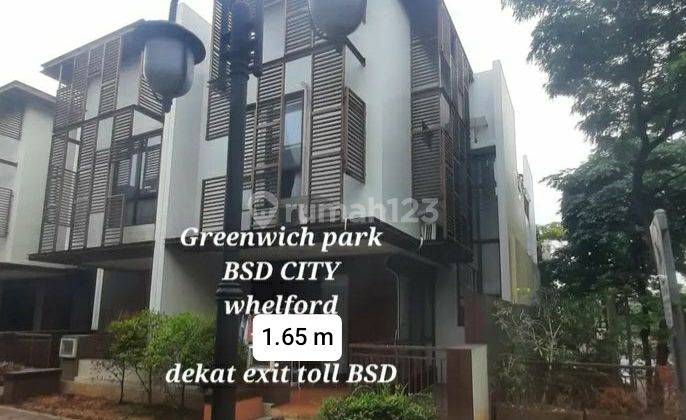 Rumah 1.65 M Greenwich Park Cluster Whelford Lokasi Kawasan Cbd Bsd Sangat Strategis  1