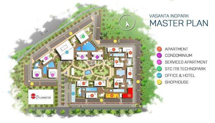 Apartement Vasanta Innopark 1 BR Unfurnished Bagus 5
