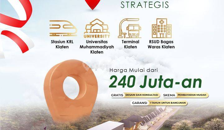 Cemara Land Danguran Perumahan Free Design Klaten Selatan Murah SHM 2