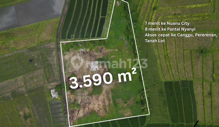 Langka! Lahan Premium Siap Bangun di Koridor Luxury Nyanyi