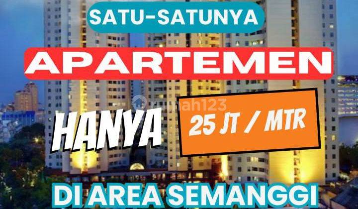 Apartemen Hanya 25 Jtaan Meter di Pusat Kota, Area Semanggi Jakarta Selatan 1