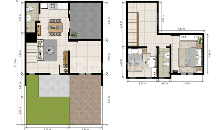 Strategic 3 BR House 15 Minutes to The Breeze BSD City North Facing J17581