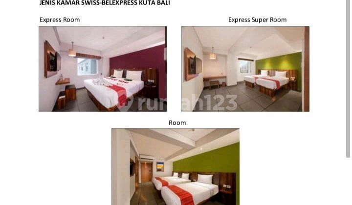 Dijual Hotel Swiss Belexpress Kuta Bali, Bali - Indonesia