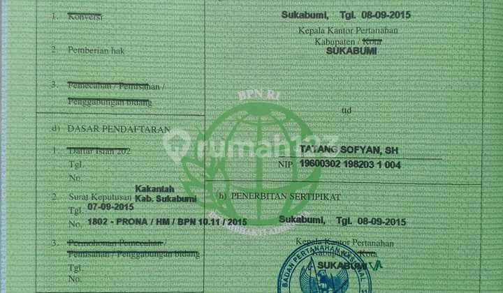 JUAL TANAH PERKEBUNAN  MURAH JAMPANG SUKABUMI 8