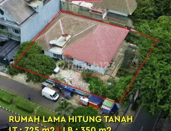 Rumah Lama Hitung Tanah di Segitiga Emas Setiabudi Karet Kuningan Jakarta Selatan 1