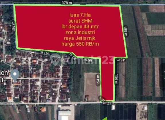 Tanah Industri Strategis Dekat Pintu Tol Mojokerto 1