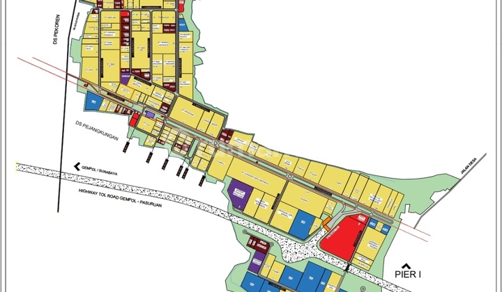 Industrial Land Plot Pier. Pasuruan Near Toll Road.