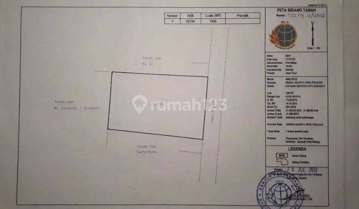 Dijual Tanah di Jl Anggrek Trosobo, Sidoarjo 2