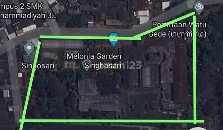 Dijual Tanah Dan Bangunan Luas di Jl. Stasiun Watugede, Malang 1