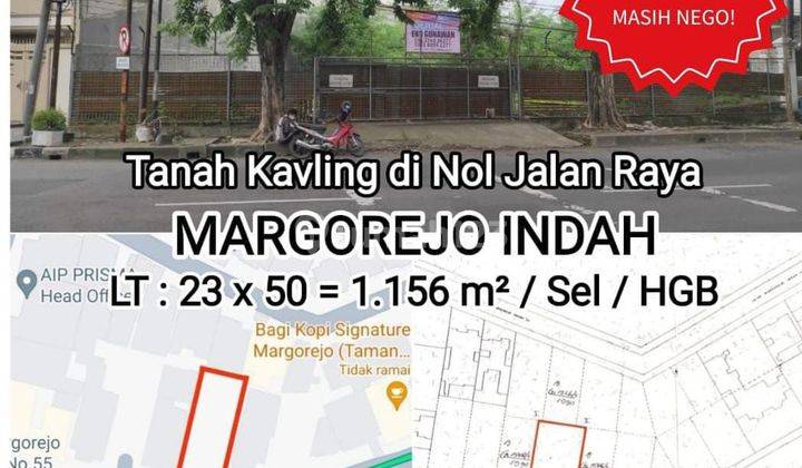 Tanah Raya Margorejo Luas 1156m2 Çuma 16 Jt/m2 1