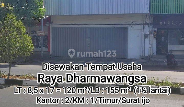 Tempat Usaha Dharmawangsa Cocok.usaha Luas 120m2 1